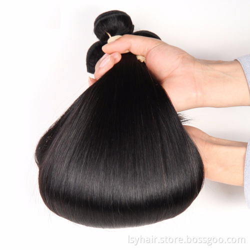 Grade 10A Raw Virgin Human Hair Weave Cuticle Aligned Wholesale Virgin Brazilian Human Hair Bundles Vendor Straight Hair Sales